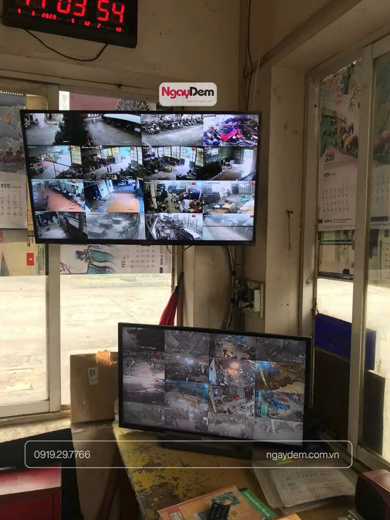 Ngày Đêm bảo trì Camera giám sát cho Nhà máy bao bì Đại Dương