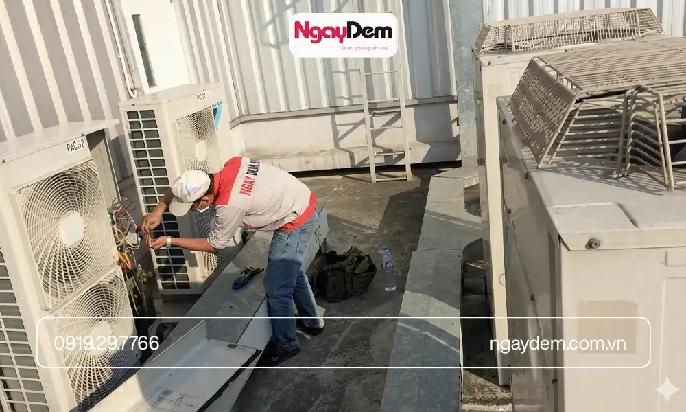 Cơ điện Ngày Đêm - Nhà thầu bảo trì điều hòa trung tâm thương mại uy tín