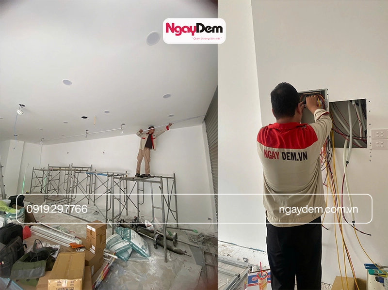 Ngày Đêm thi công cơ điện CANIFA Phổ Yên Thái Nguyên | Trọn gói M&E