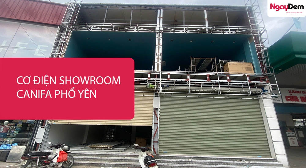Ngày Đêm thi công cơ điện CANIFA Phổ Yên Thái Nguyên | Trọn gói M&E