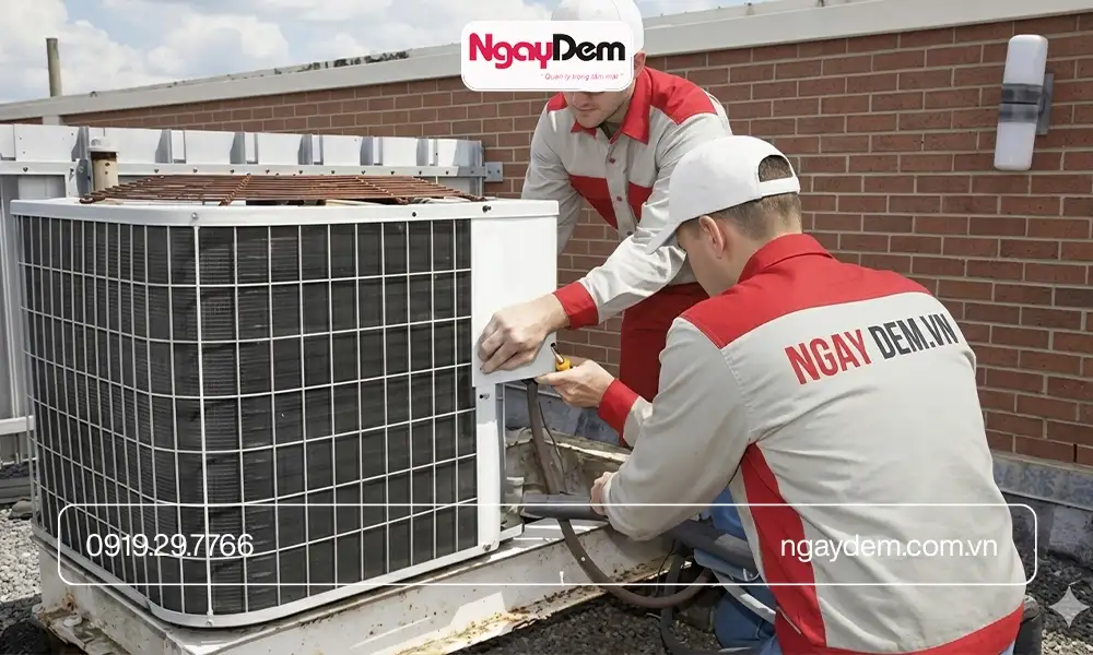 Quy trình thực hiện bảo trì điều hòa cho nhà máy