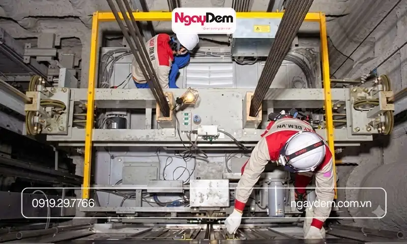 Ngày Đêm - sửa chữa thang máy cáp kéo chuyên nghiệp 24/7