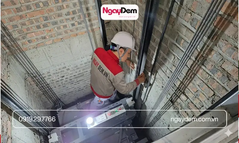 Sửa thang máy cho bệnh viện quân y 354 - xử lý triệt để lỗi