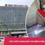 Cơ điện Ngày Đêm sửa chữa thang máy cho bệnh viện Quân y 354
