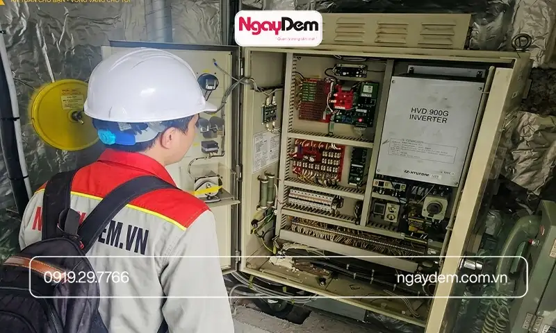 Cơ Điện Ngày Đêm sửa chữa thang máy tải hàng nhanh chóng 24/7 - chuyên nghiệp uy tín