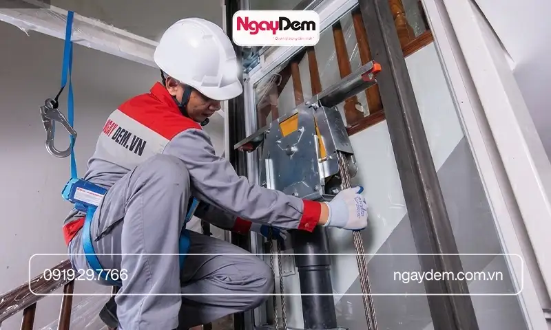 Sửa chữa thang máy chở người đúng chuẩn quy trình