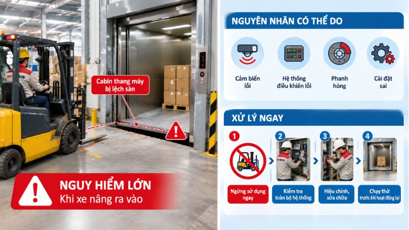 sửa chữa thang máy tải hàng