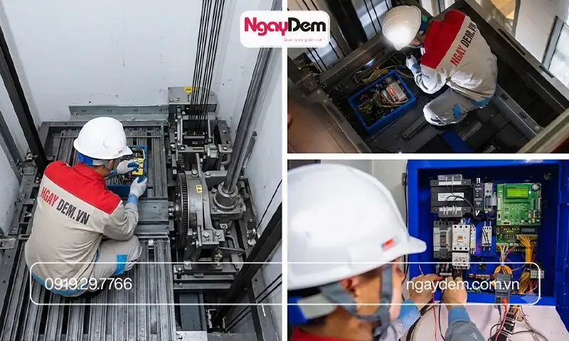 Sửa chữa thang máy thủy lực chuyên nghiệp tại Cơ điện Ngày Đêm - an tâm chất lượng