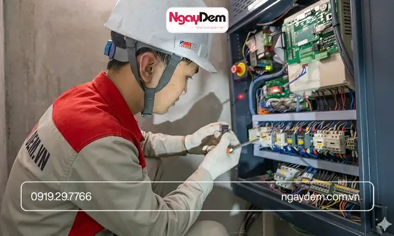 Cơ điện Ngày Đêm - dịch vụ sửa chữa thang phục vụ chất lượng - giá thành rẻ