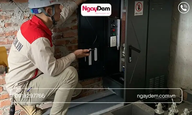 Sửa lỗi hệ điều khiển thang máy uy tín nhất tại Cơ điện Ngày Đêm