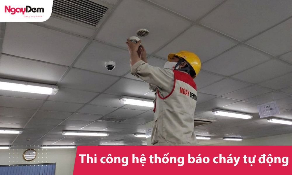 Thi công hệ thống báo cháy tự động
