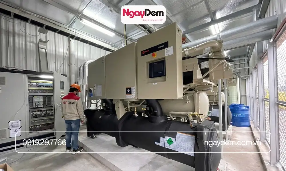 Dịch vụ thi công hệ thống Chiller uy tín hàng đầu tại Cơ điện Ngày Đêm