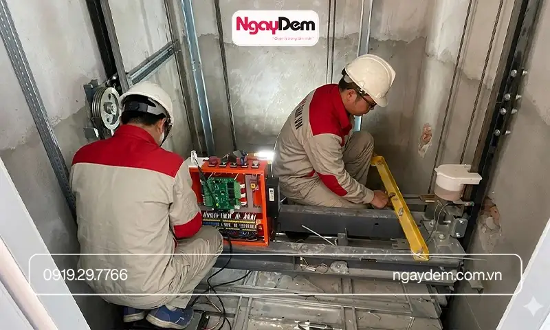 Kỹ thuật thực hiện lắp đặt, kiểm tra và đấu nối dây điện cho tủ điều khiển thang máy