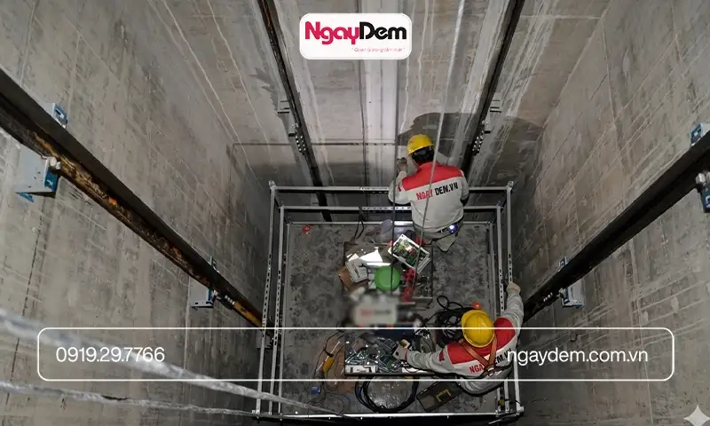 Cơ điện Ngày Đêm - thi công lắp đặt thang máy bệnh viện đúng kế hoạch - giá rẻ nhất thị trường