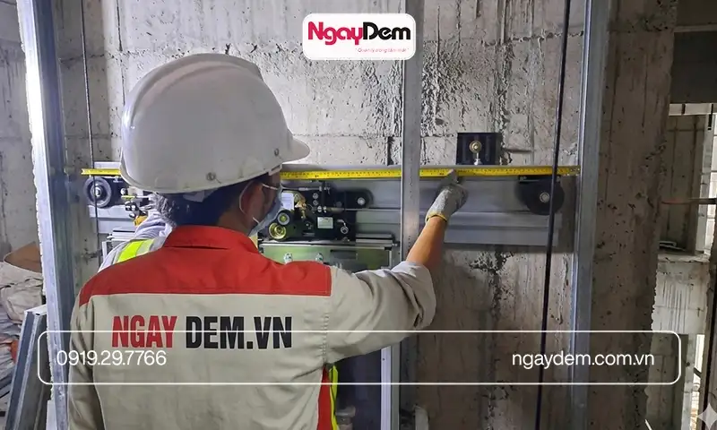 Giải pháp thi công thang máy nhà xưởng an toàn, hiện đại tại Cơ điện Ngày Đêm
