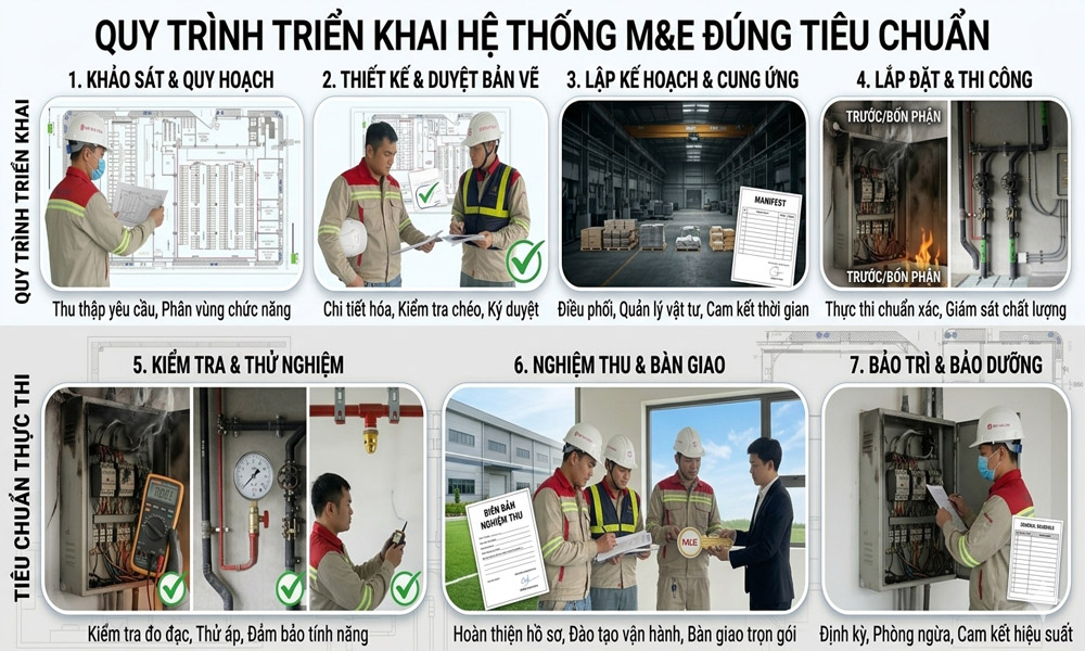 Quy trình triển khai hệ thống M&E đúng tiêu chuẩn