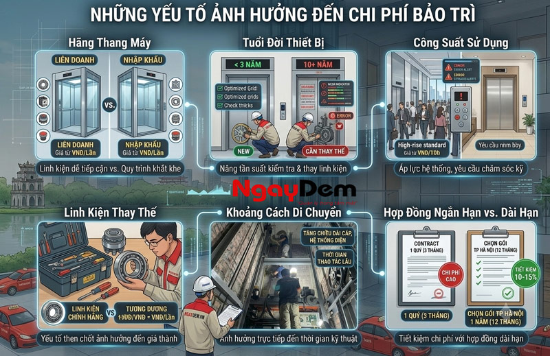 Những yếu tố ảnh hưởng đến chi phí