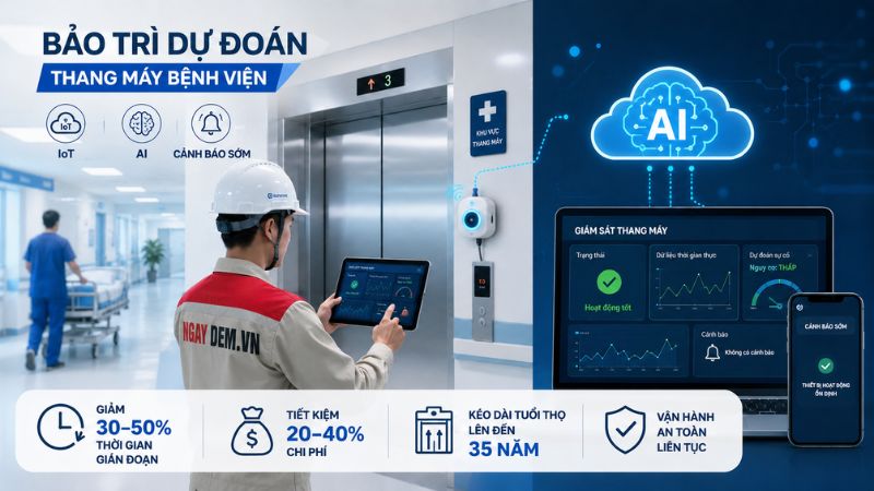 Ứng dụng bảo trì dự đoán (Predictive Maintenance) trong bệnh viện hiện đại