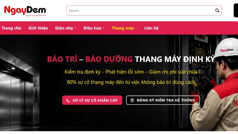 Đơn vị bảo trì thang máy Cầu Giấy uy tín, chuyên nghiệp, minh bạch