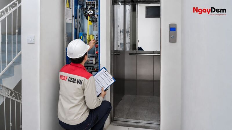 Cơ Điện Ngày Đêm - Bảo trì thang máy tại Ba Đình hỗ trợ 24/7