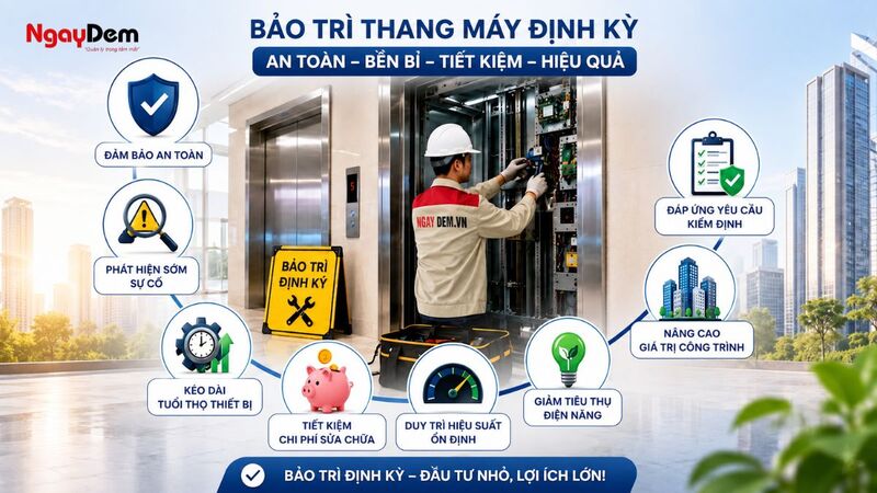 Lợi ích của việc bảo trì thang máy định kỳ