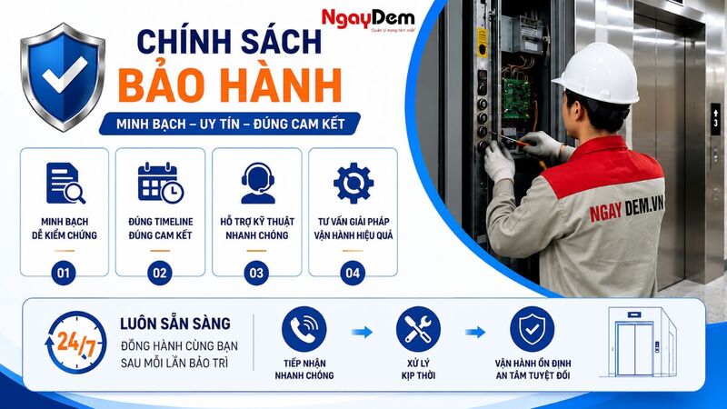 Chính sách bảo hành và cam kết sau bảo trì của Cơ Điện Ngày Đêm