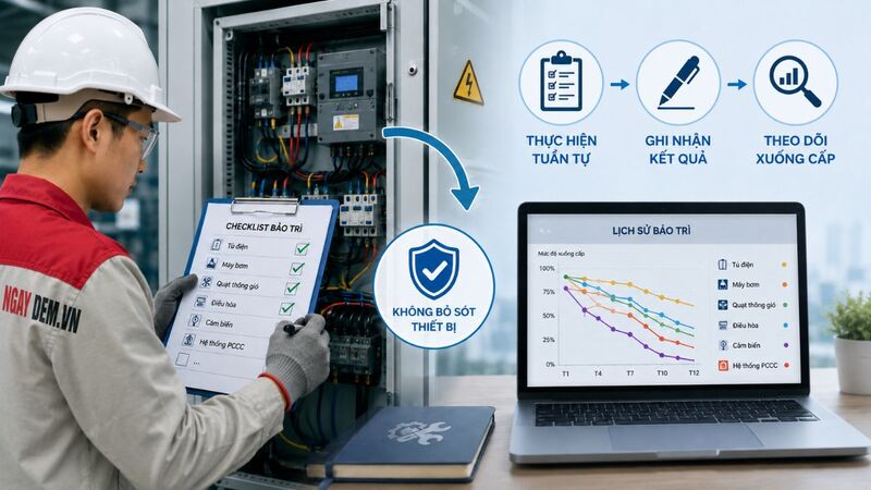 Có checklist kiểm tra rõ ràng