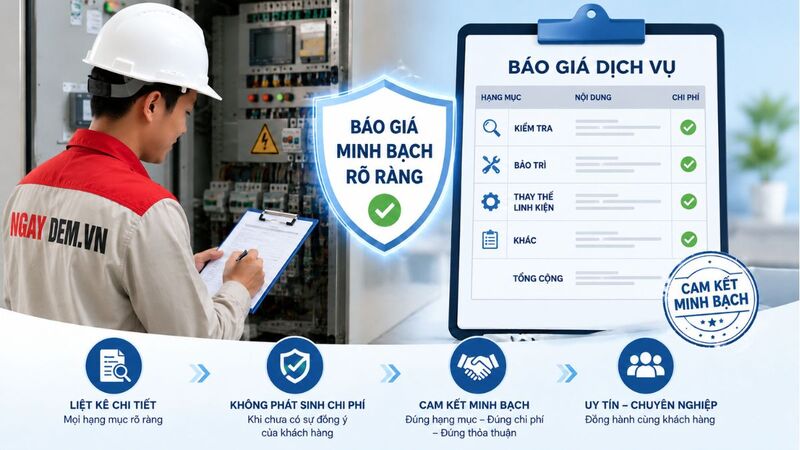 Báo giá minh bạch, không phát sinh