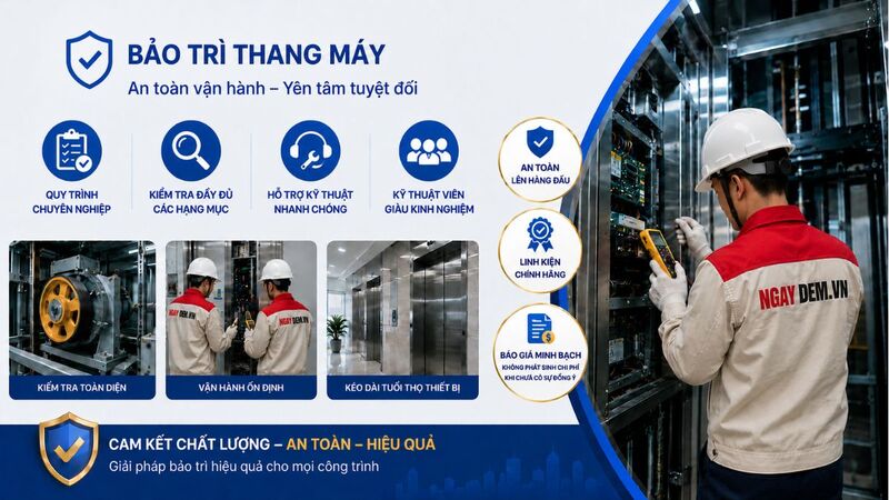 Cam kết an toàn và đúng tiêu chuẩn kỹ thuật