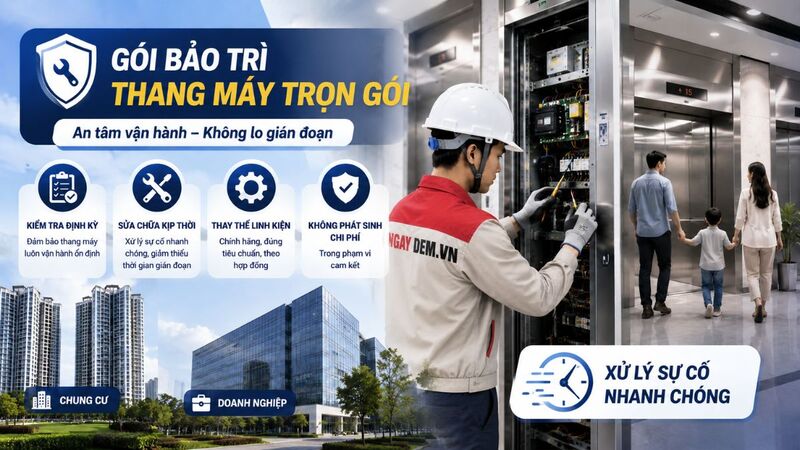 Gói bảo trì thang máy trọn gói
