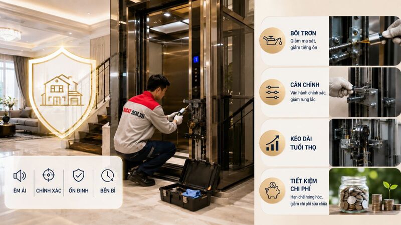 Biệt thự gia đình ưu tiên độ êm và tuổi thọ