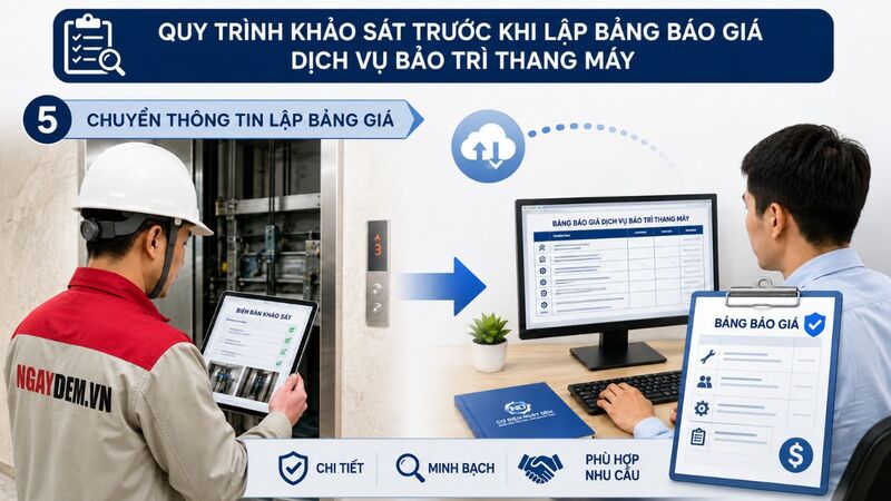 Chuyển thông tin lập bảng giá