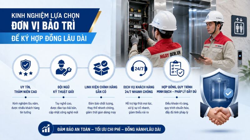 Kinh nghiệm lựa chọn đơn vị bảo trì để ký hợp đồng lâu dài