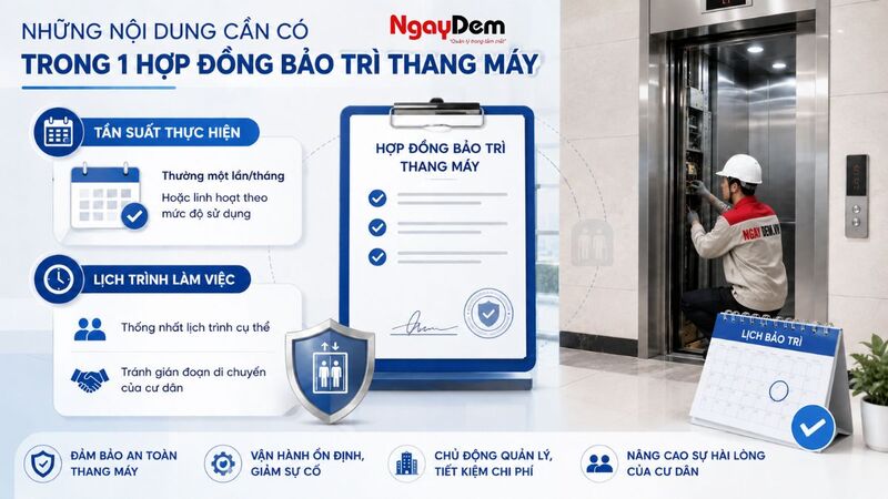 Tần suất bảo trì thang máy