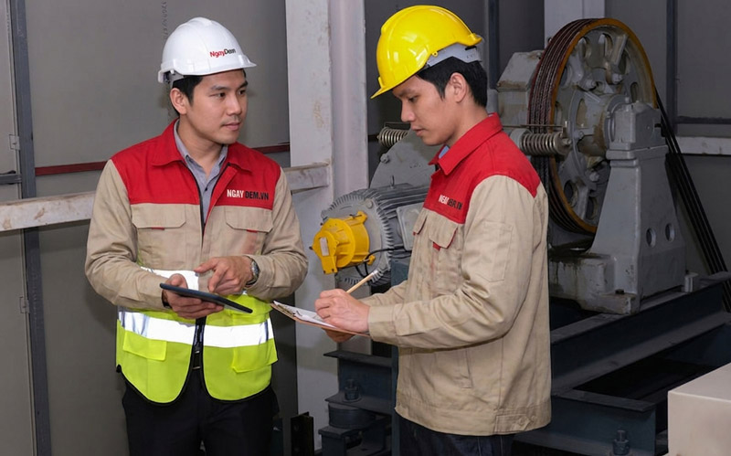 Thi công lắp đặt thang máy