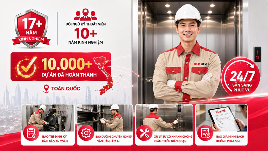 Dịch vụ thang máy Ngày Đêm