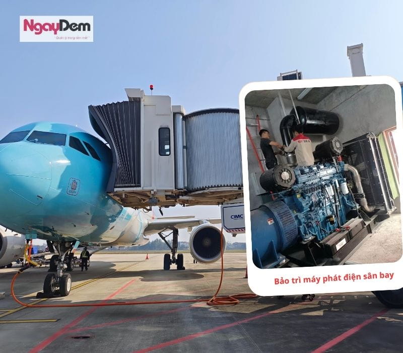 Bảo trì bảo dưỡng máy phát điện cho sân bay, nhà ga, bến tàu và bến xe