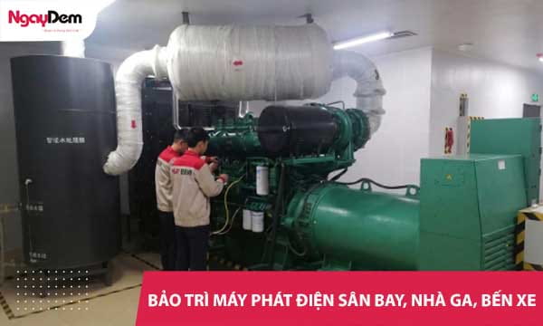 Bảo trì bảo dưỡng máy phát điện cho Sân bay|Nhà ga|Bến tàu|Bến xe