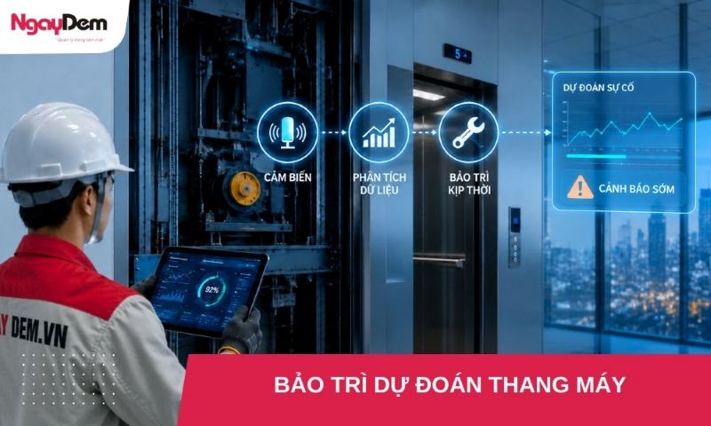 Bảo trì dự đoán thang máy là gì? Tổng quan về công nghệ đột phá