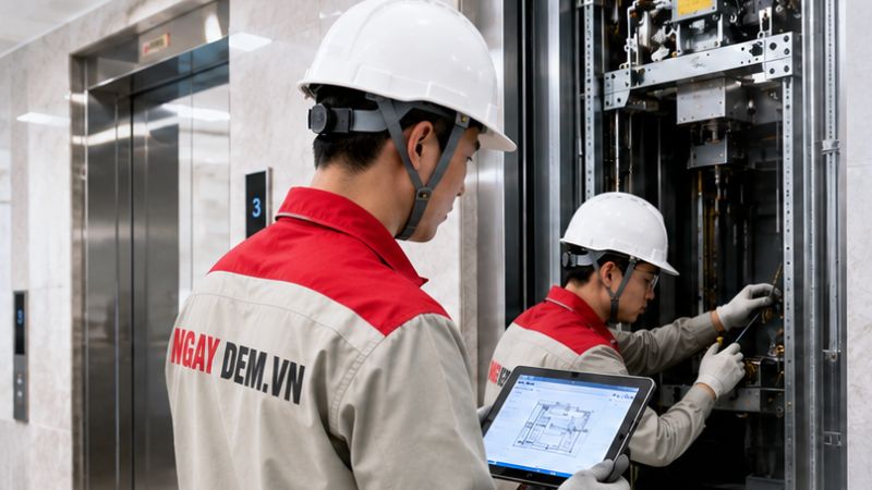 Mục tiêu của bảo trì khắc phục trong vận hành thang máy