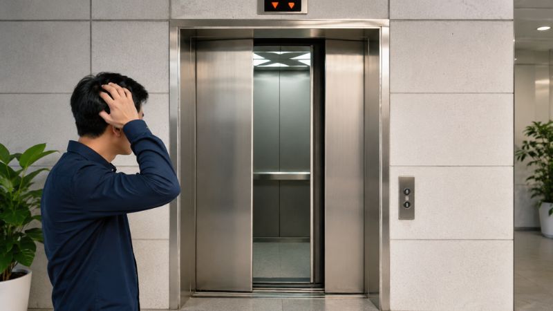 Cửa thang bị kẹt hoặc đóng mở chậm