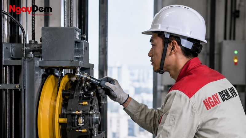 Dịch vụ bảo trì thang máy Cơ Điện Ngày Đêm - Giải pháp bảo trì định kỳ chuyên nghiệp, an toàn