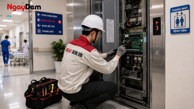 Bệnh viện và trung tâm thương mại