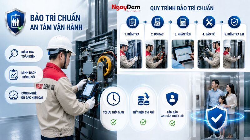 Các lý do nên lựa chọn đơn vị bảo trì có quy trình chuẩn