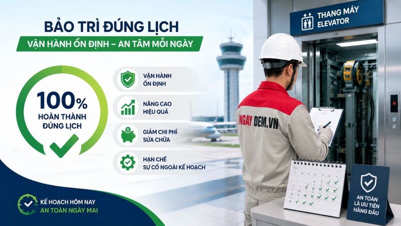 Tỷ lệ hoàn thành bảo trì đúng lịch