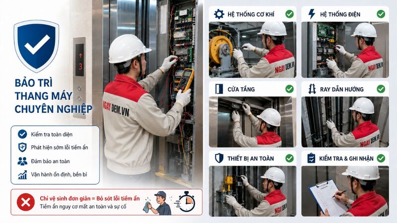 Chỉ vệ sinh sơ bộ, không kiểm tra toàn bộ hệ thống