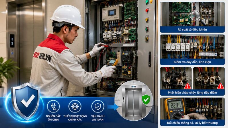 Kiểm tra hệ thống điện và điều khiển