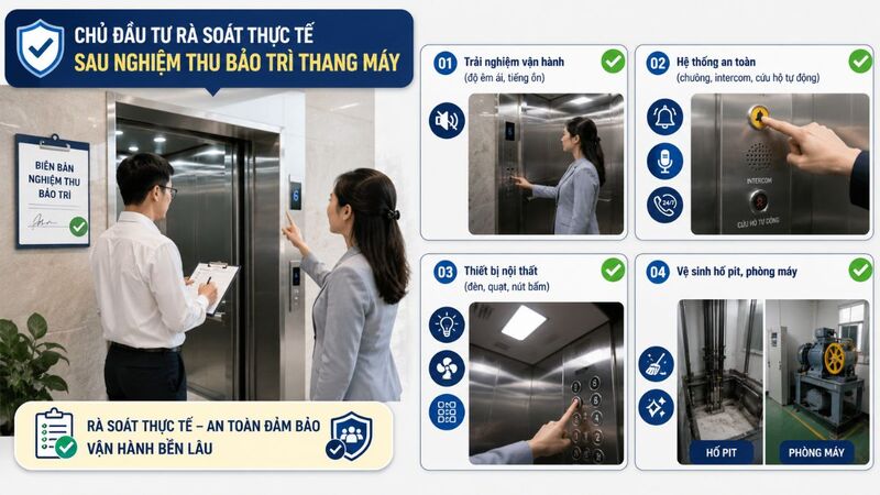Sau khi ký biên bản nghiệm thu, chủ đầu tư vẫn nên kiểm tra những gì?