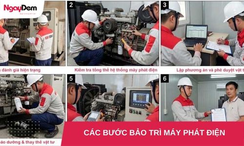 Các bước bảo trì máy phát điện đúng kỹ thuật | Hướng dẫn từ A-Z
