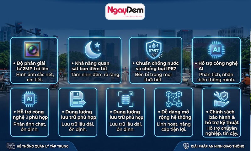 Tiêu chí cần nắm bắt khi lựa chọn camera khu phố và lắp camera giao thông camera giám sát khu phố